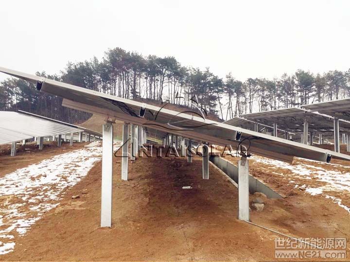 東西方向可調雙樁支架解決方案 