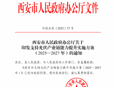 八大方面給予高額獎補！陜西西安出臺支持光伏產業(yè)鏈能力提升實施方案